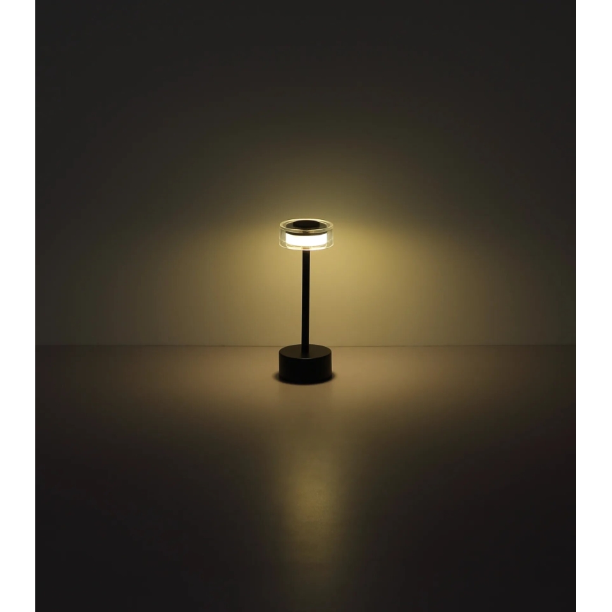 Globo - LED Stmievateľná nabíjacia dotyková stolná lampa LED/2,5W/3,7V 2700/4000/6500K 1800mAh čierna