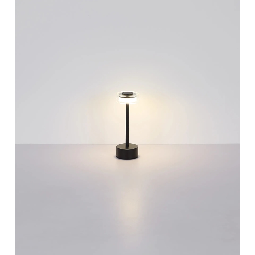 Globo - LED Stmievateľná nabíjacia dotyková stolná lampa LED/2,5W/3,7V 2700/4000/6500K 1800mAh čierna