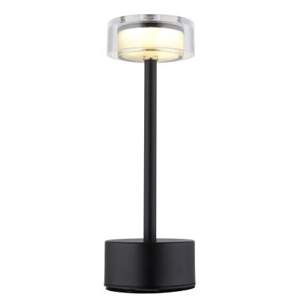 Globo - LED Stmievateľná nabíjacia dotyková stolná lampa LED/2,5W/3,7V 2700/4000/6500K 1800mAh čierna