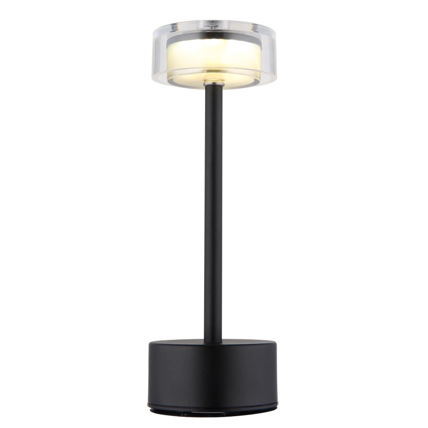 Globo - LED Stmievateľná nabíjacia dotyková stolná lampa LED/2,5W/3,7V 2700/4000/6500K 1800mAh čierna