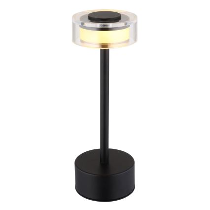 Globo - LED Stmievateľná nabíjacia dotyková stolná lampa LED/2,5W/3,7V 2700/4000/6500K 1800mAh čierna