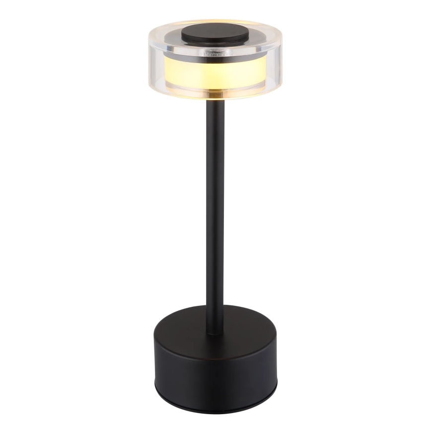 Globo - LED Stmievateľná nabíjacia dotyková stolná lampa LED/2,5W/3,7V 2700/4000/6500K 1800mAh čierna