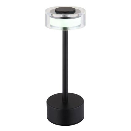 Globo - LED Stmievateľná nabíjacia dotyková stolná lampa LED/2,5W/3,7V 2700/4000/6500K 1800mAh čierna