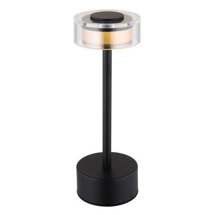 Globo - LED Stmievateľná nabíjacia dotyková stolná lampa LED/2,5W/3,7V 2700/4000/6500K 1800mAh čierna