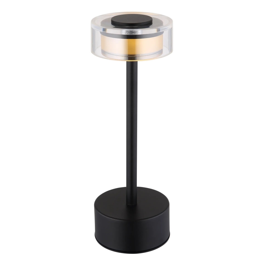 Globo - LED Stmievateľná nabíjacia dotyková stolná lampa LED/2,5W/3,7V 2700/4000/6500K 1800mAh čierna