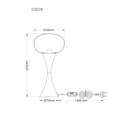 Globo - Stolná lampa 1xE14/25W/230V mosadz