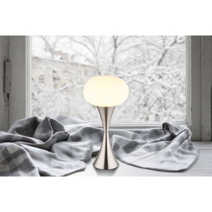 Globo - Stolná lampa 1xE14/25W/230V matný chróm
