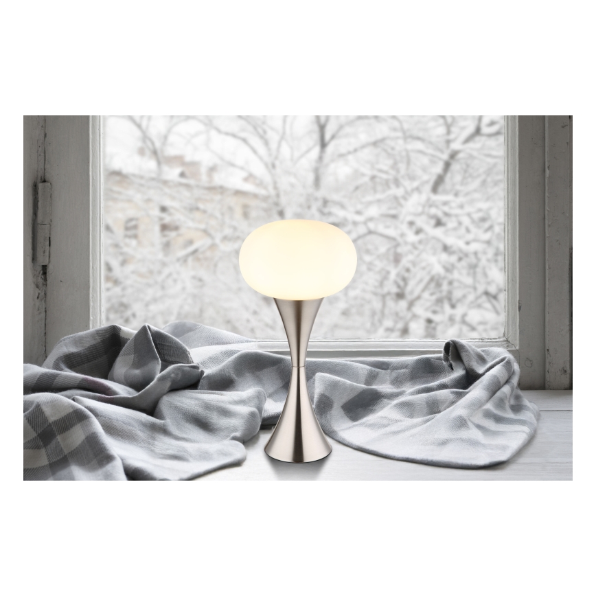 Globo - Stolná lampa 1xE14/25W/230V matný chróm