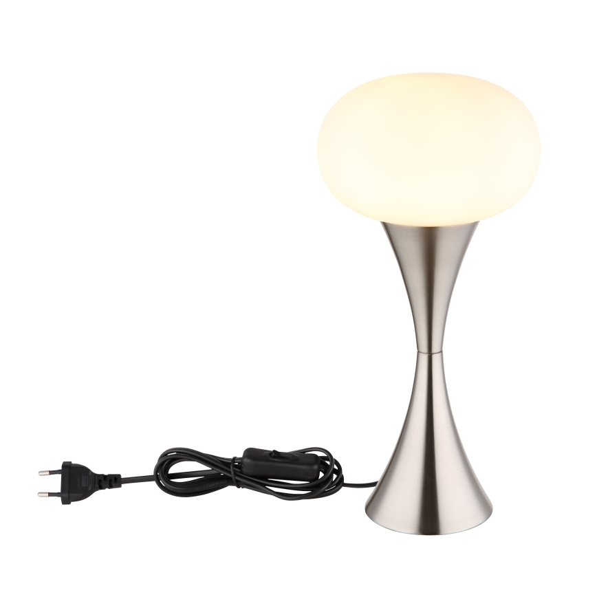 Globo - Stolná lampa 1xE14/25W/230V matný chróm