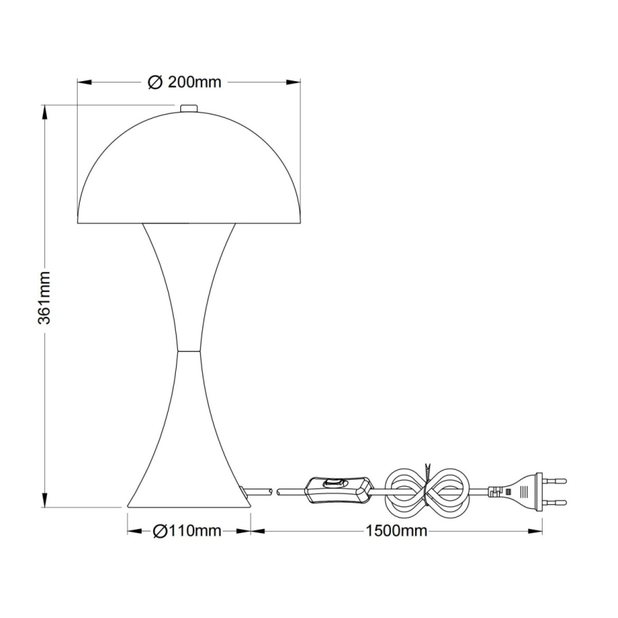 Globo - Stolná lampa 1xE27/40W/230V