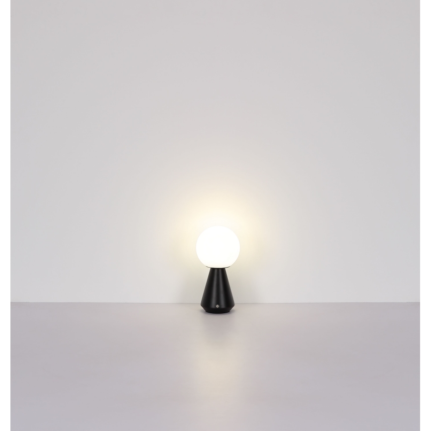 Globo - LED Stmievateľná dotyková vonkajšia stolná lampa LED/1,5W/5V 3000/4500/6500K 1800 mAh IP41 čierna