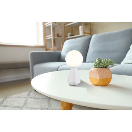 Globo - LED Stmievateľná dotyková vonkajšia stolná lampa LED/1,5W/5V 3000/4500/6500K 1800 mAh IP41 biela