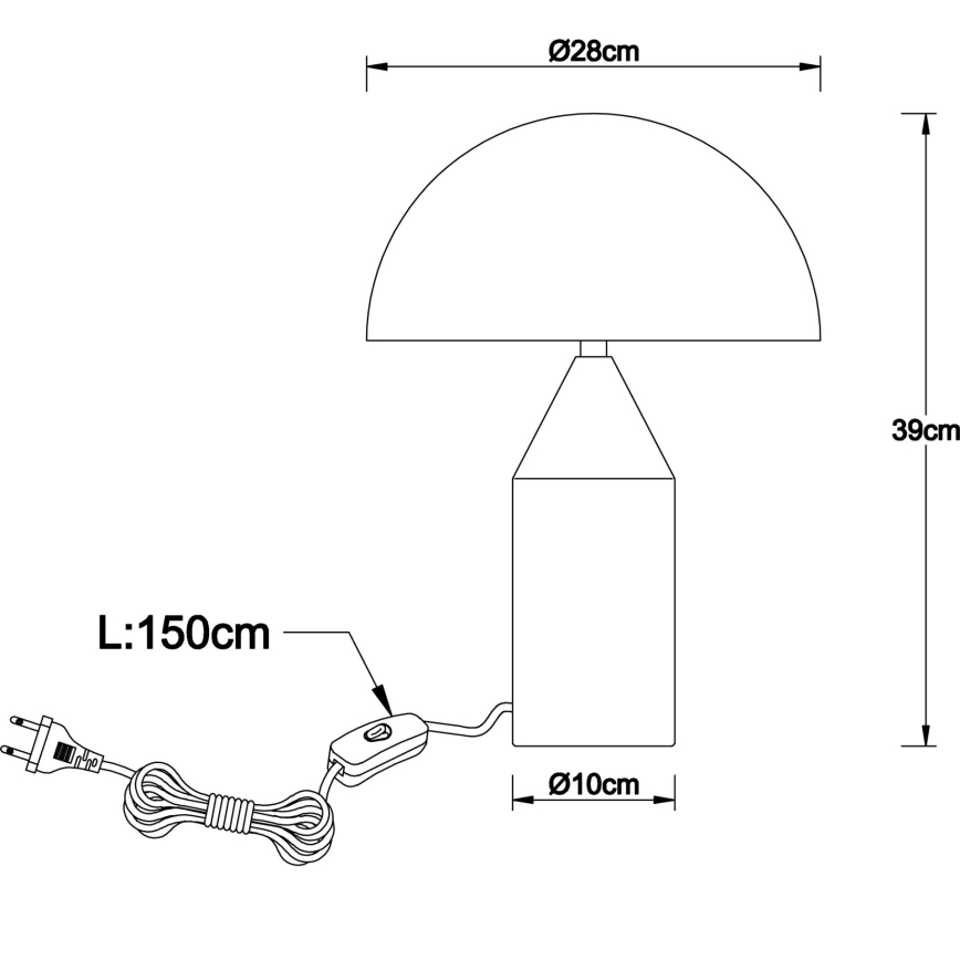 Globo - Stolná lampa 2xE27/40W/230V