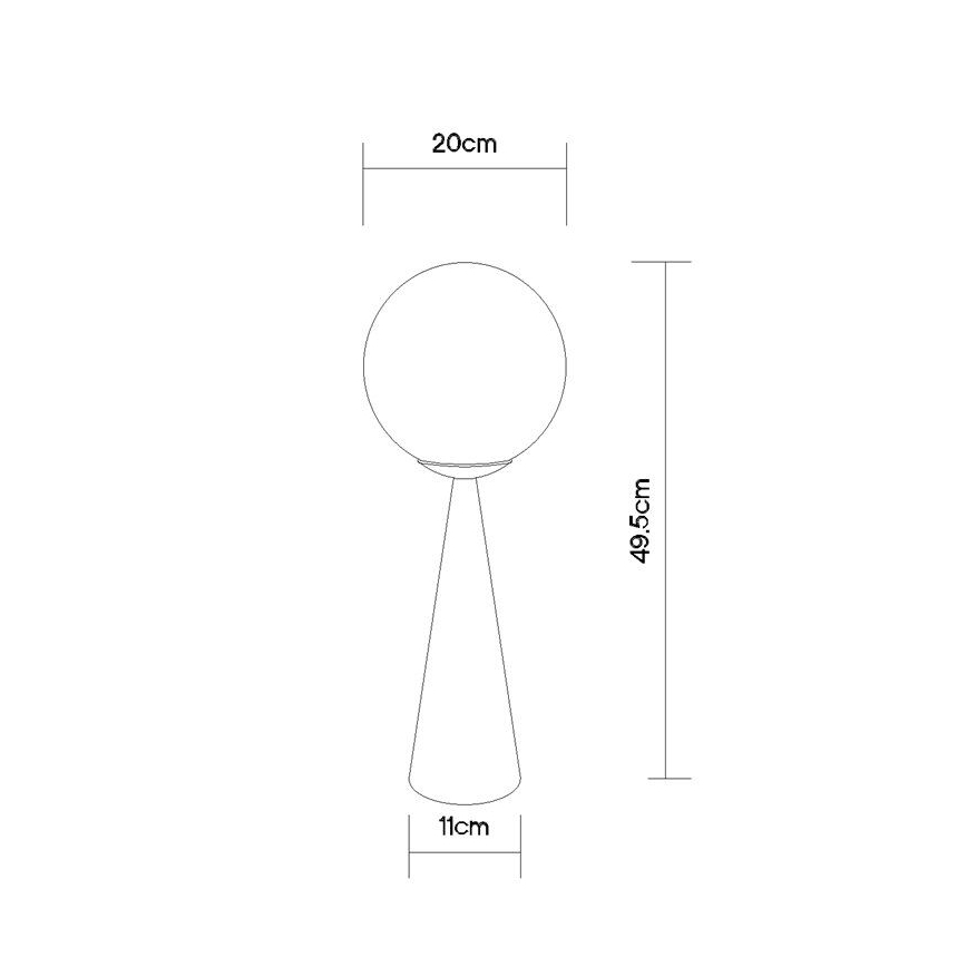 Globo - Stolná lampa 1xE27/40W/230V matný chróm