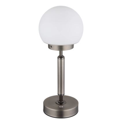 Globo - LED Stmievateľná nabíjacia dotyková stolná lampa LED/2,5W/5V 1800mAh 2700/4000/6500K antracit