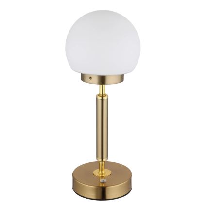 Globo - LED Stmievateľná nabíjacia dotyková stolná lampa LED/2,5W/5V 1800mAh 2700/4000/6500K mosadz