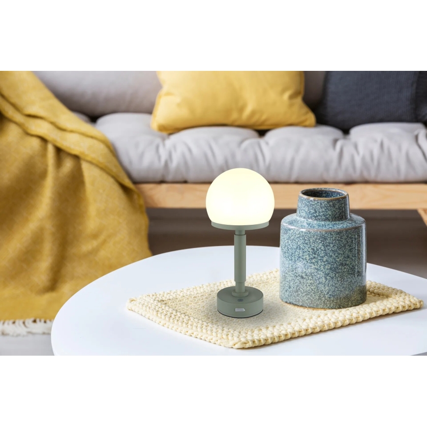 Globo - LED Stmievateľná nabíjacia dotyková stolná lampa LED/2,5W/5V 1800mAh 2800K zelená