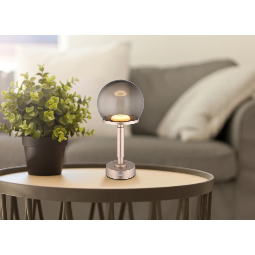 Globo - LED Stmievateľná nabíjacia dotyková stolná lampa LED/2,5W/5V 1800mAh 2700/4000/6500K rose gold