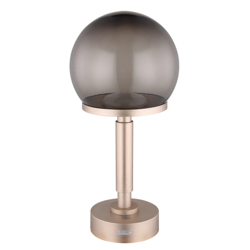 Globo - LED Stmievateľná nabíjacia dotyková stolná lampa LED/2,5W/5V 1800mAh 2700/4000/6500K rose gold
