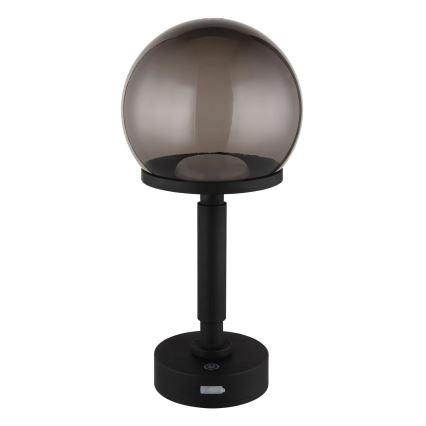 Globo - LED Stmievateľná nabíjacia dotyková stolná lampa LED/2,5W/5V 1800mAh 2700/4000/6500K čierna