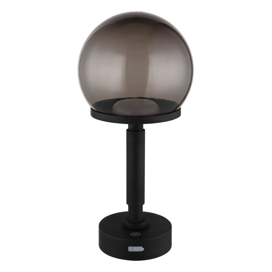 Globo - LED Stmievateľná nabíjacia dotyková stolná lampa LED/2,5W/5V 1800mAh 2700/4000/6500K čierna