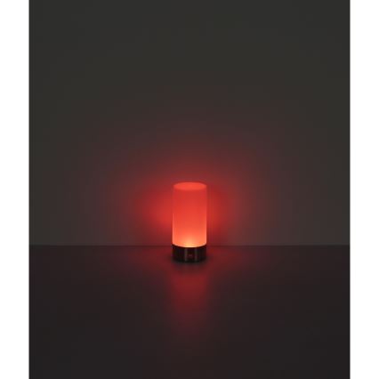 Globo - LED RGBW stmievateľná dotyková vonkajšia stolová lampa LED/1,8W/5V 1500 mAh IP44 matný chróm