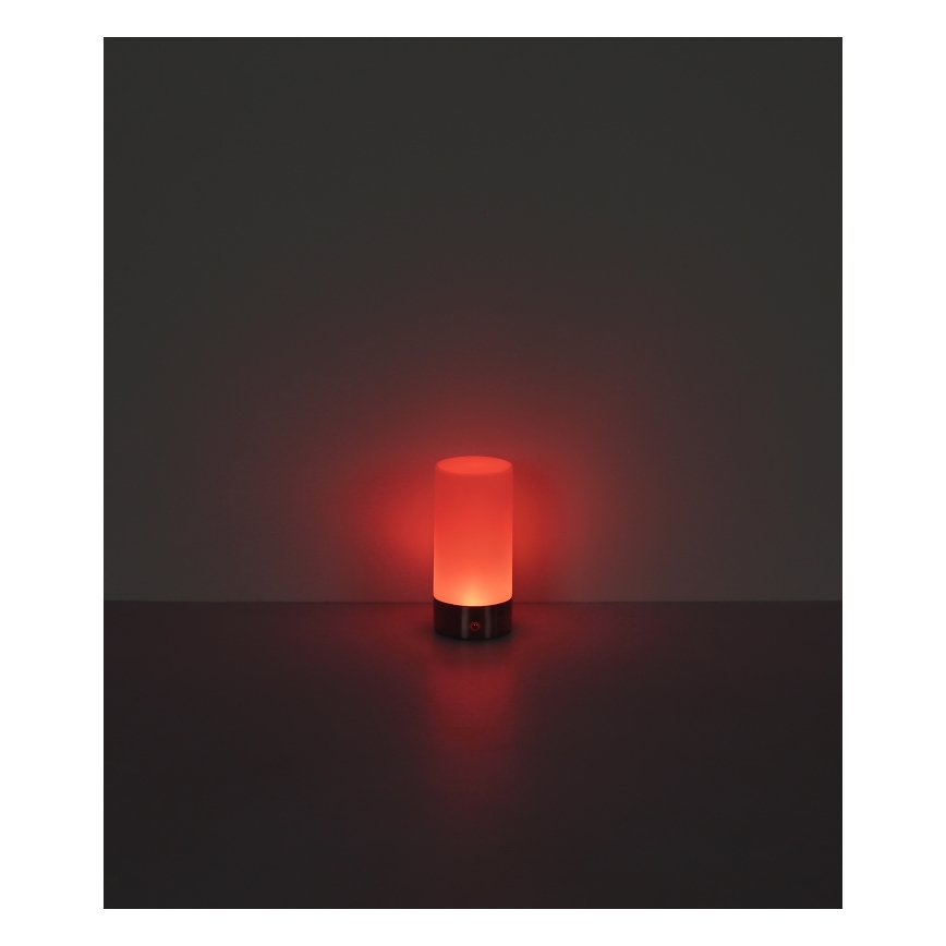 Globo - LED RGBW stmievateľná dotyková vonkajšia stolová lampa LED/1,8W/5V 1500 mAh IP44 matný chróm