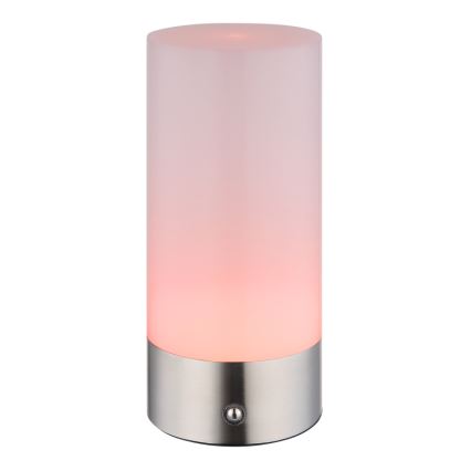 Globo - LED RGBW stmievateľná dotyková vonkajšia stolová lampa LED/1,8W/5V 1500 mAh IP44 matný chróm