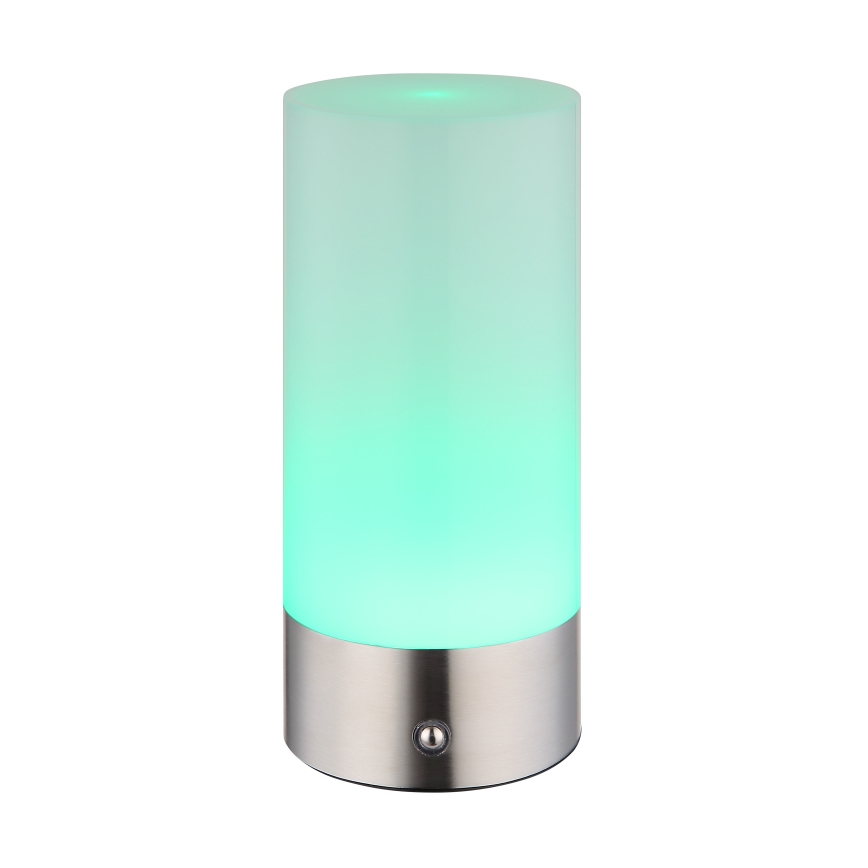 Globo - LED RGBW stmievateľná dotyková vonkajšia stolová lampa LED/1,8W/5V 1500 mAh IP44 matný chróm