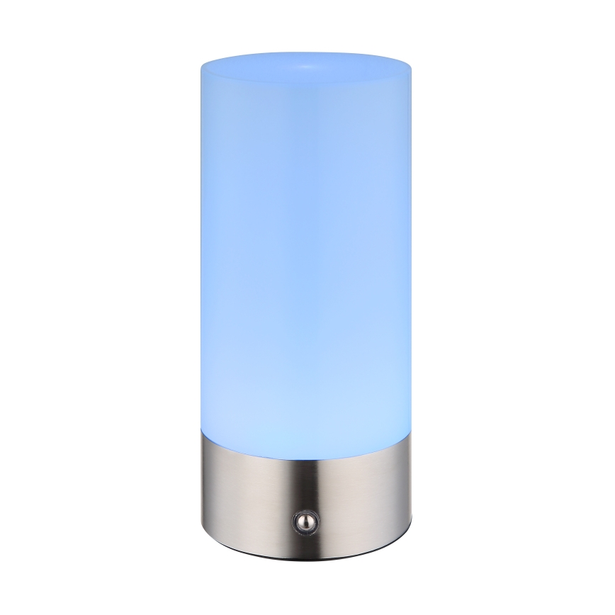 Globo - LED RGBW stmievateľná dotyková vonkajšia stolová lampa LED/1,8W/5V 1500 mAh IP44 matný chróm