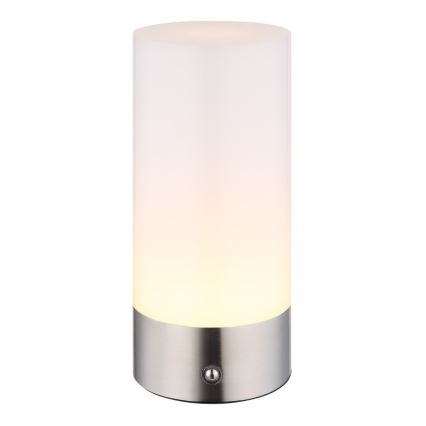 Globo - LED RGBW stmievateľná dotyková vonkajšia stolová lampa LED/1,8W/5V 1500 mAh IP44 matný chróm
