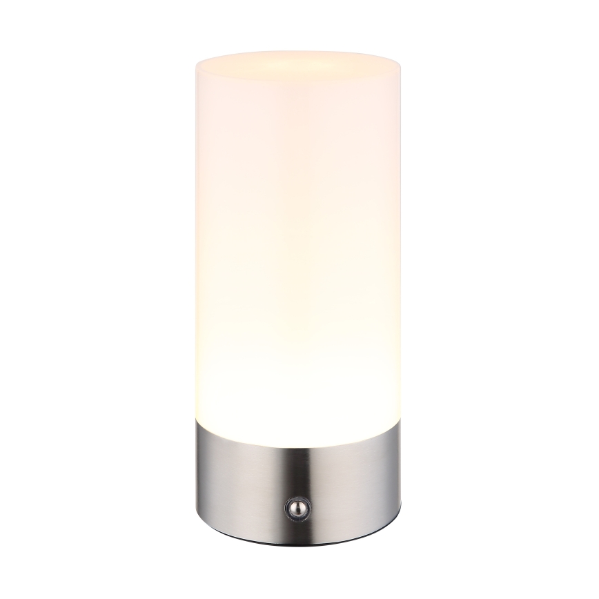 Globo - LED RGBW stmievateľná dotyková vonkajšia stolová lampa LED/1,8W/5V 1500 mAh IP44 matný chróm