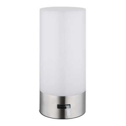 Globo - LED RGBW stmievateľná dotyková vonkajšia stolová lampa LED/1,8W/5V 1500 mAh IP44 matný chróm