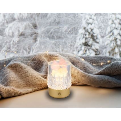 Globo - LED Stmievateľná dotyková stolná lampa LED/1W/5V 3000K 1200 mAh zlatá