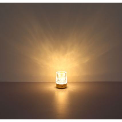 Globo - LED Stmievateľná dotyková stolná lampa LED/1W/5V 3000K 1200 mAh zlatá