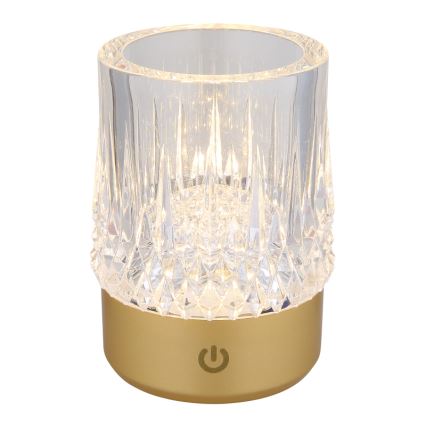Globo - LED Stmievateľná dotyková stolná lampa LED/1W/5V 3000K 1200 mAh zlatá