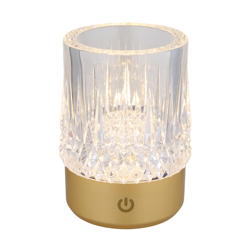Globo - LED Stmievateľná dotyková stolná lampa LED/1W/5V 3000K 1200 mAh zlatá