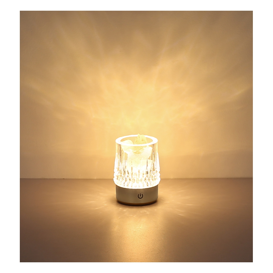 Globo - LED stmievateľná dotyková stolová lampa LED/1W/5V 3000K 1200 mAh strieborná