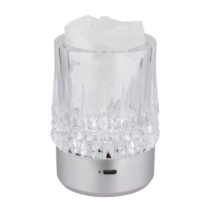 Globo - LED stmievateľná dotyková stolová lampa LED/1W/5V 3000K 1200 mAh strieborná