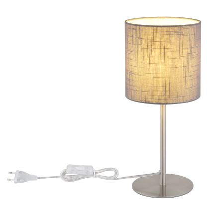 Globo - Stolná lampa 1xE27/40W/230V sivá