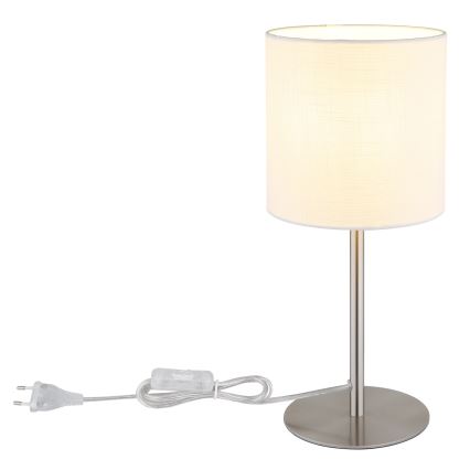 Globo - Stolná lampa 1xE27/40W/230V biela