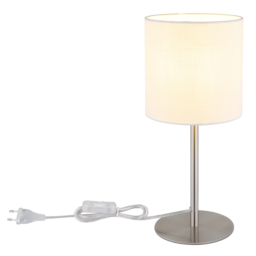 Globo - Stolná lampa 1xE27/40W/230V biela