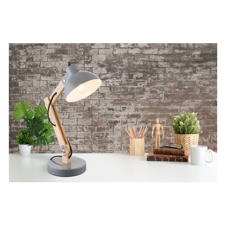 Globo - Stolná lampa 1xE27/40W/230V buk