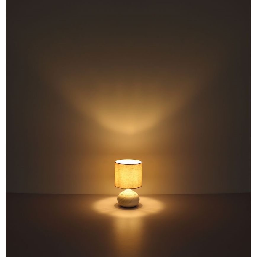 Globo - Stolná lampa 1xE14/40W/230V béžová/keramika