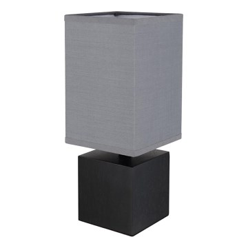 Globo 21628ALU - Stolová lampa VALENTINO 1xE27/7W/230V čierna/antracit