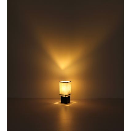 Globo 21628ALU - Stolová lampa VALENTINO 1xE27/7W/230V čierna/antracit