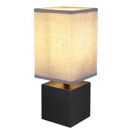 Globo 21628ALU - Stolová lampa VALENTINO 1xE27/7W/230V čierna/antracit
