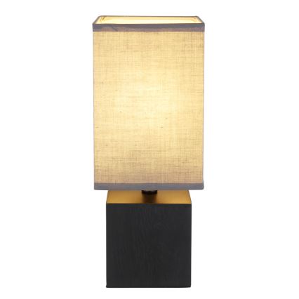 Globo 21628ALU - Stolová lampa VALENTINO 1xE27/7W/230V čierna/antracit