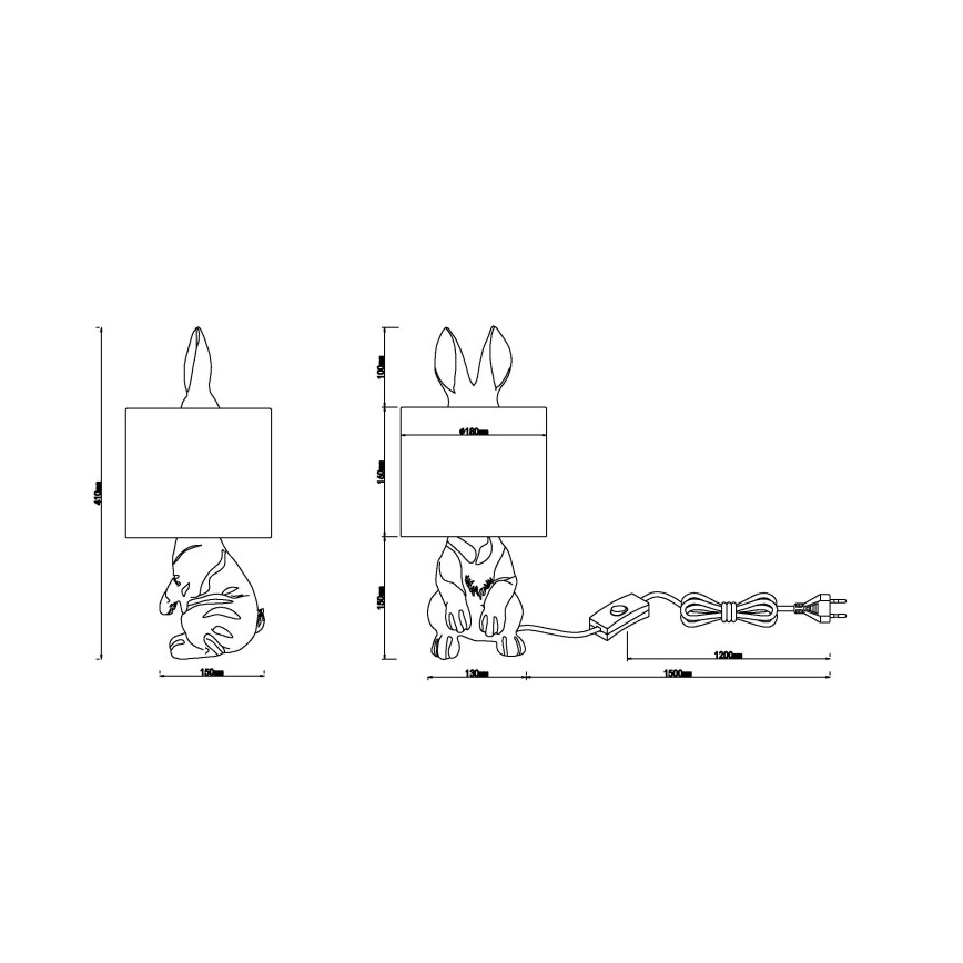 Globo - Stolová lampa 1xE27/25W/230V