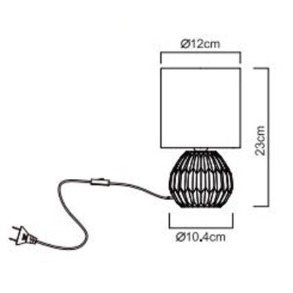 Globo - Stolná lampa 1xE14/40W/230V ružová